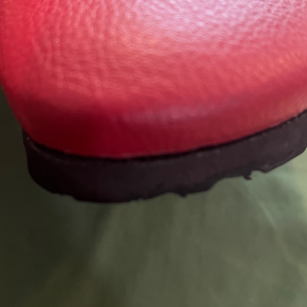 Birkenstock ladies red leather slip on clogs size 41 (10) ladies (8) men - Picture 5 of 11